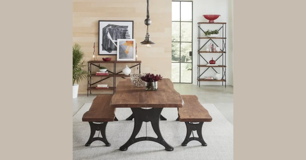 Dark Finish 72 Inch Dining Table for Bold Interiors