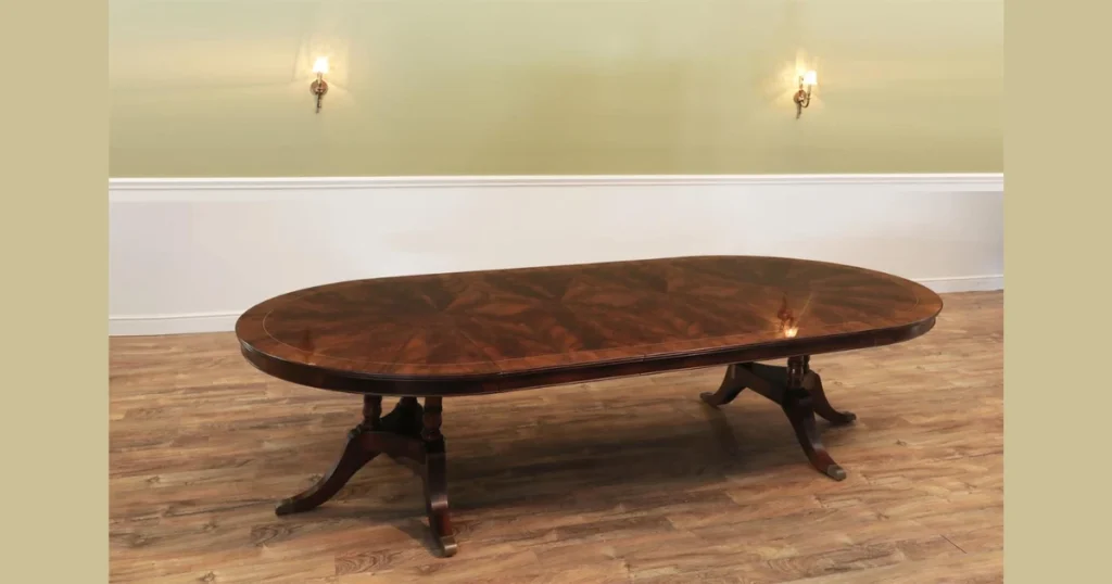 Oval Dining Table for 12 People