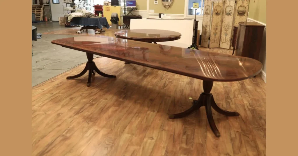 Double Pedestal Dining Table for 12