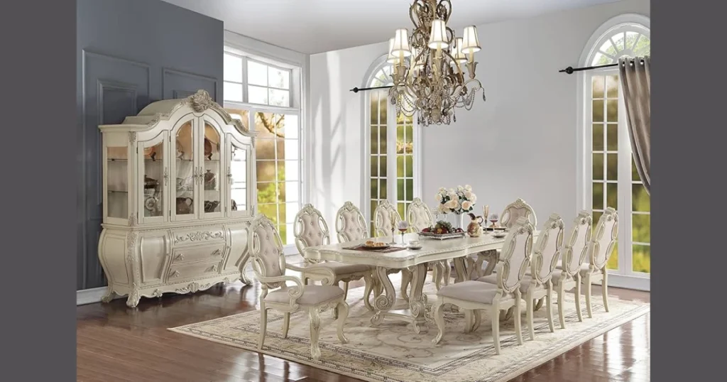 Formal Traditional Dining Table Set for 12