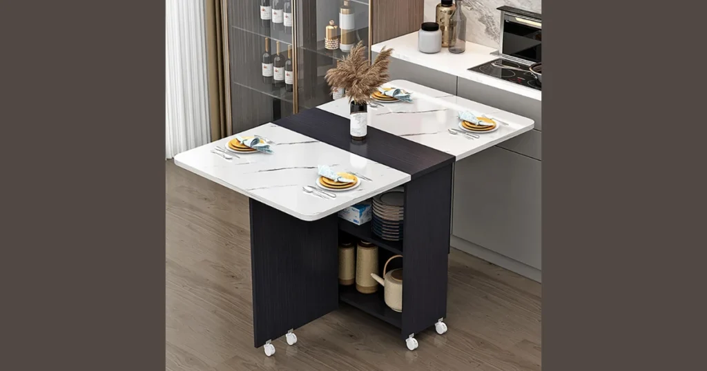 32 Inch Drop Leaf Dining Table for Flexible Space