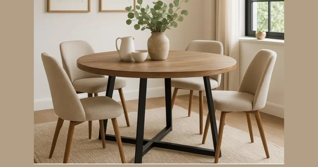 Round 50 Inch Dining Table for Cozy Conversations