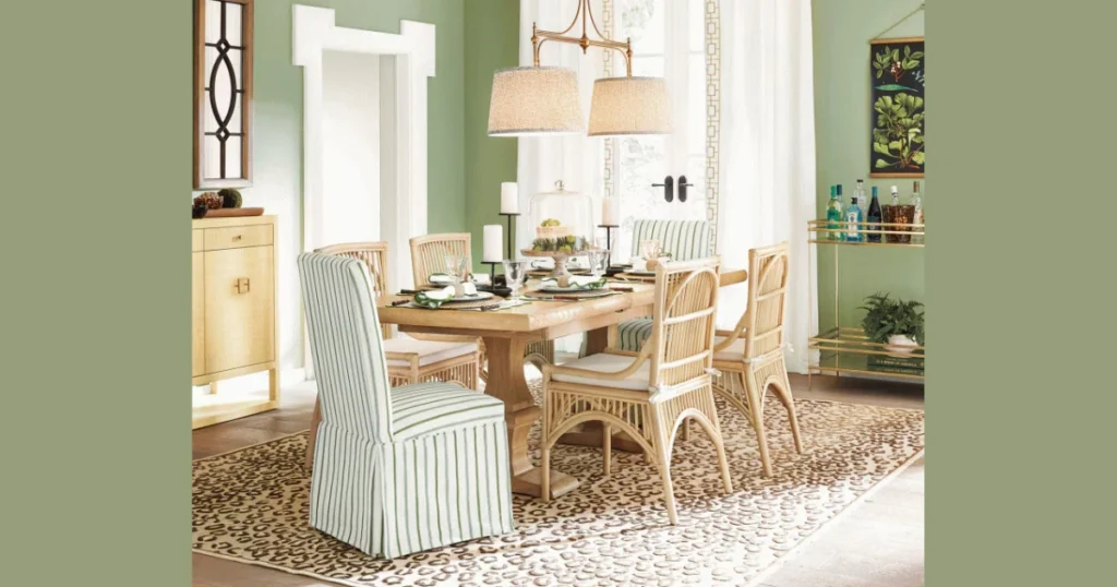 Rectangular 50 Inch Dining Table for Narrow Rooms