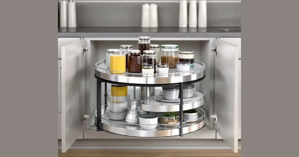 Add a Rotating Lazy Susan for Shared Items