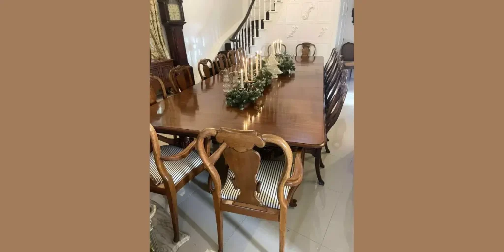 Victorian Carved Wooden Dining Table