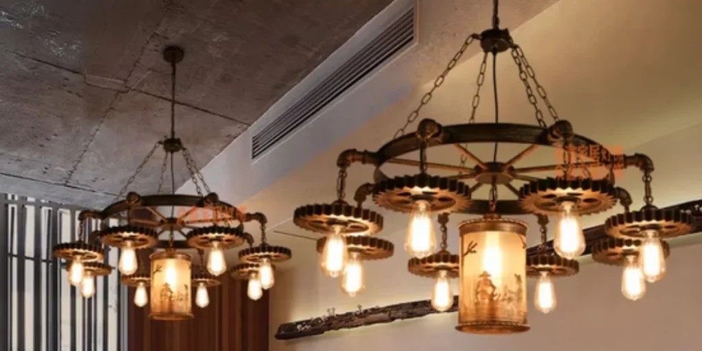Industrial Farmhouse Dining Room Lighting Fixtures