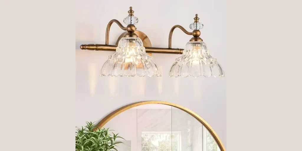 Vintage Style Fixture Above the Mirror