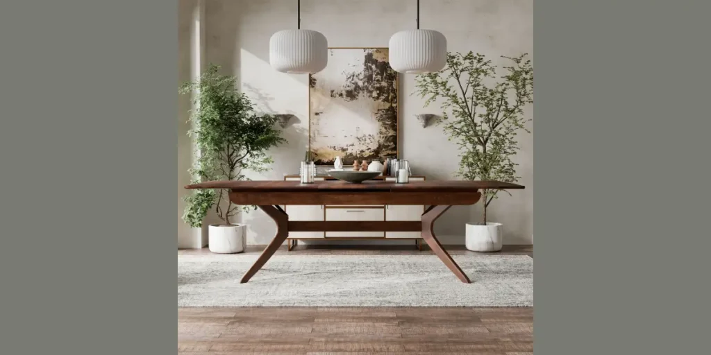 Walnut Rectangular Mid-Century Table