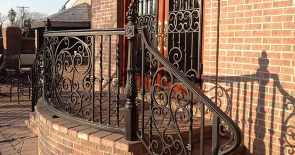 Wrought Iron Exterior Railings for Timeless Elegance