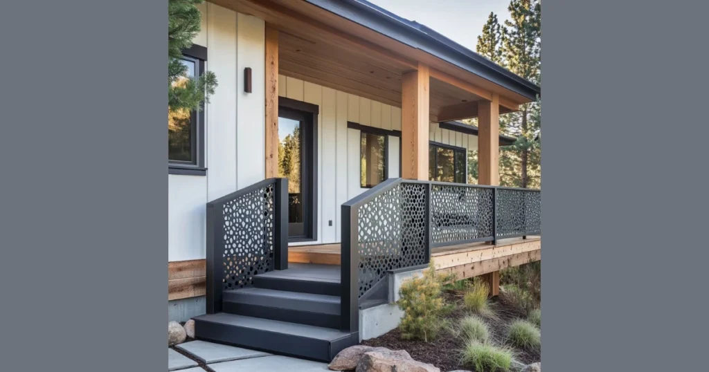 Mixed Material Railings for a Modern Exterior Look