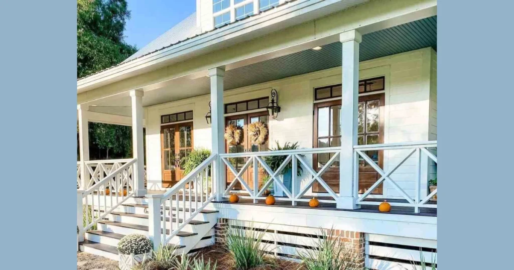 Farmhouse Style Exterior Railings for Rustic Charm
