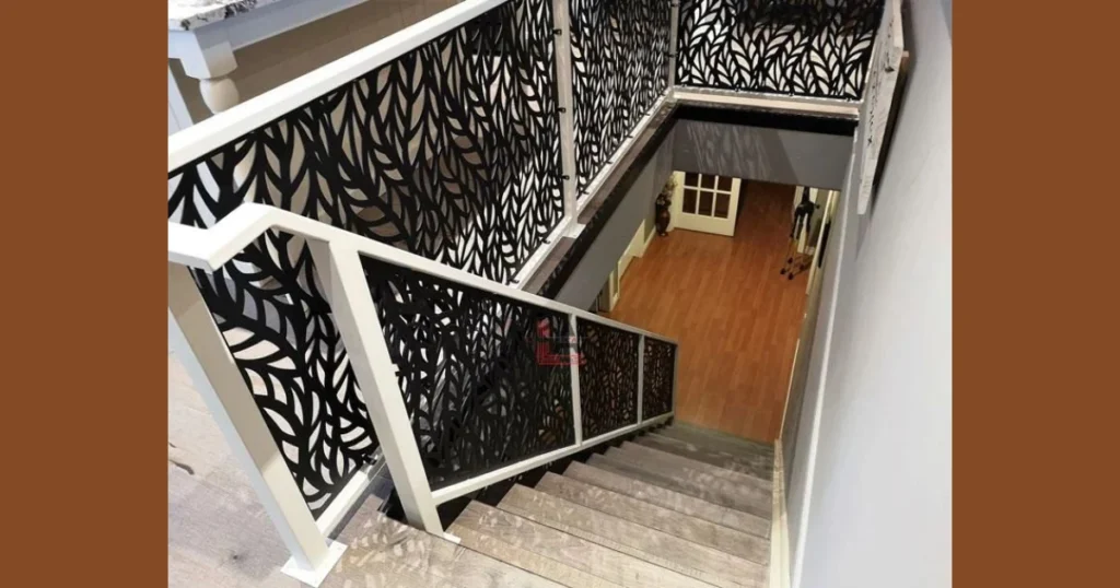 Decorative Laser Cut Metal Railings for Statement Entryways