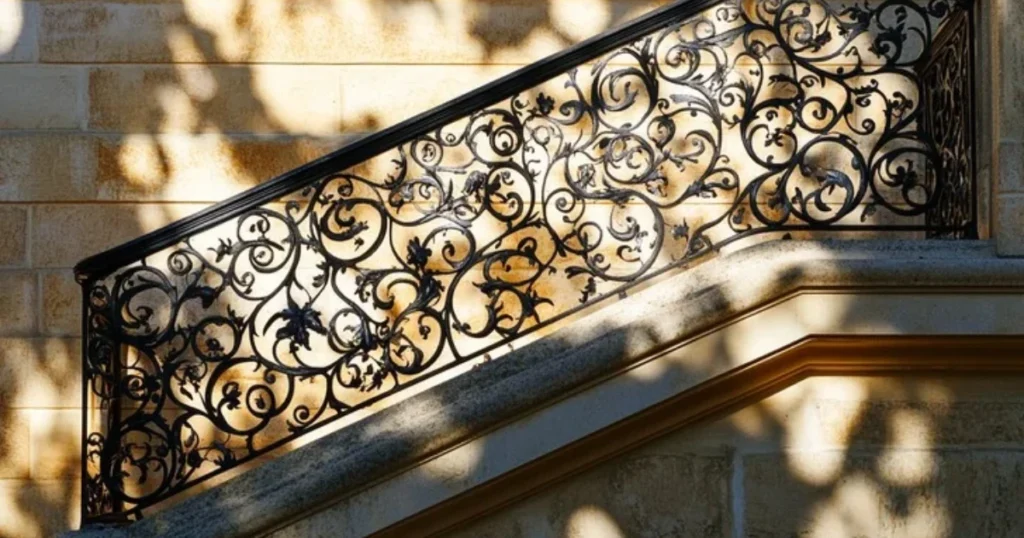 Wrought Iron Railing Design for Elegant Details