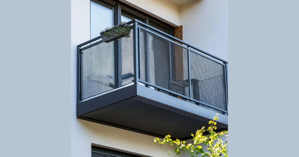 Vertical Metal Balcony Railing Designs for Extra Safety