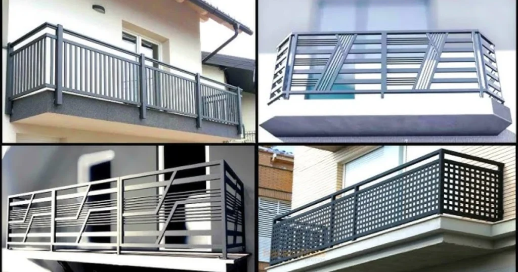 Concrete and Solid Panel Balcony Railing Ideas for Privacy