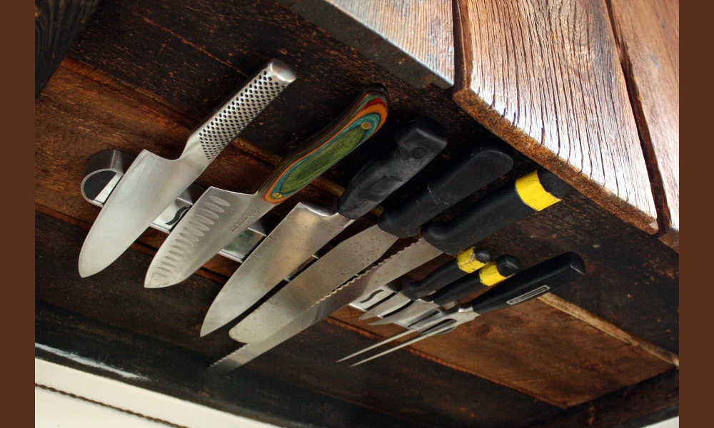 Magnetic Knife Holders or Knife Storage Inserts