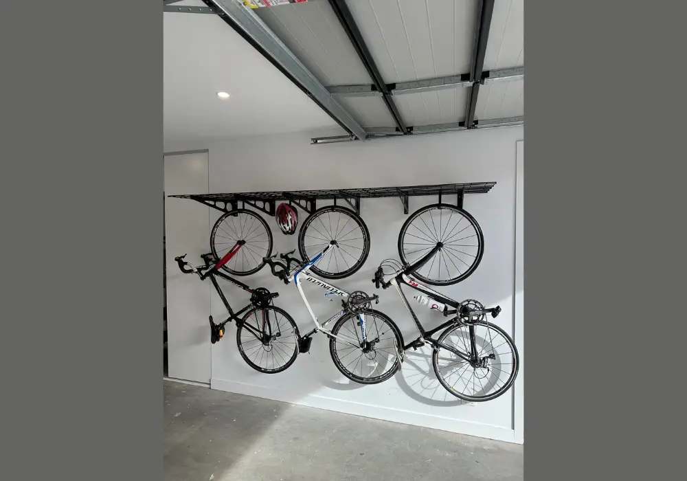 Bike Shelf with Hooks