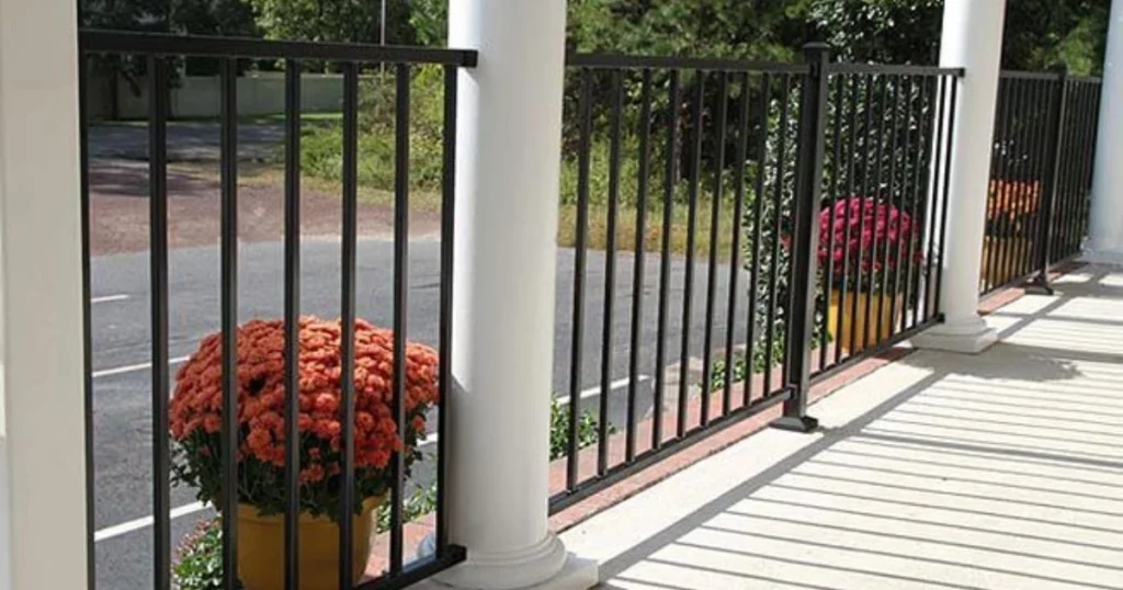 Black Metal Porch Railing