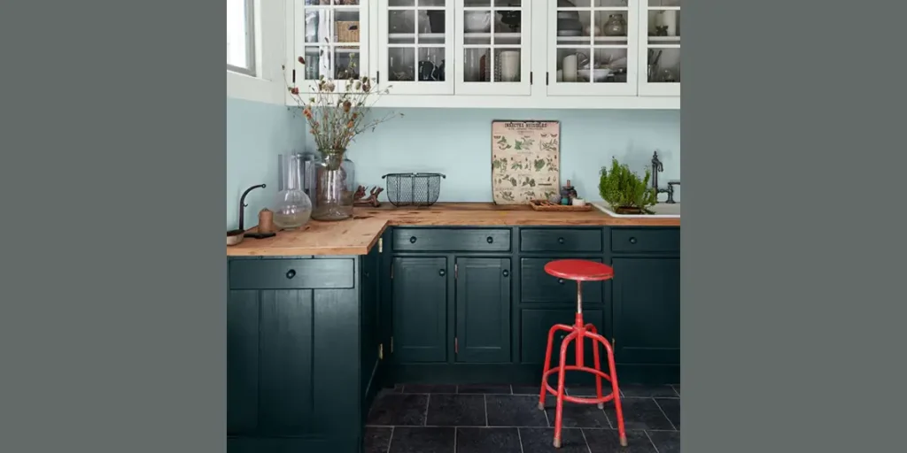 Bold Color Kitchen Cabinets