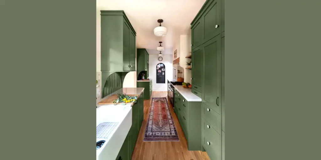 Bold Color Kitchen Remodeling Design