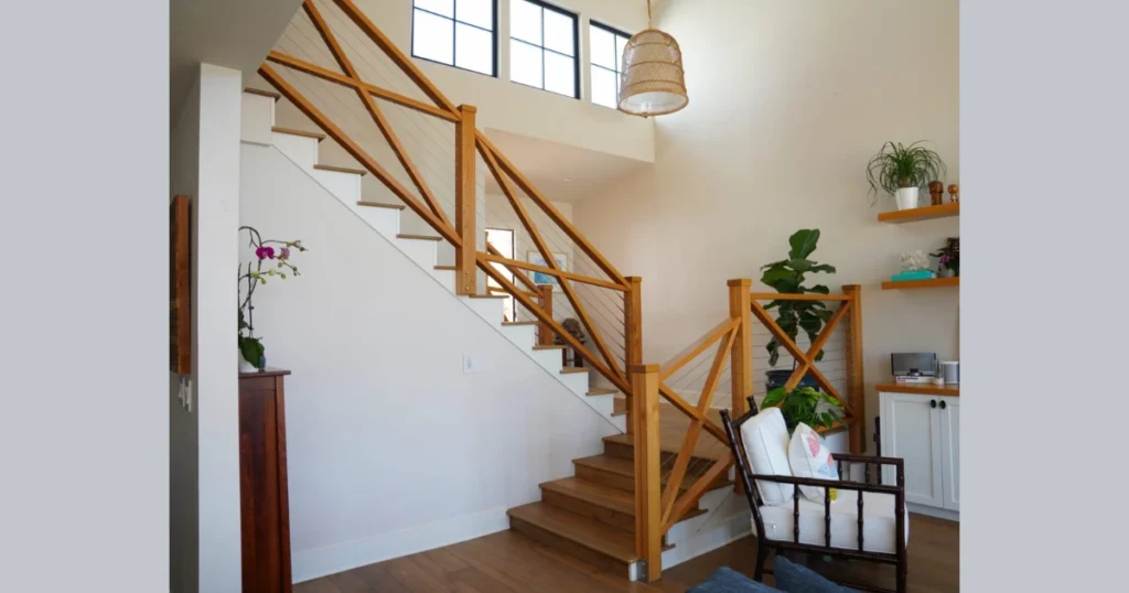 Farmhouse X Style Wood Railing