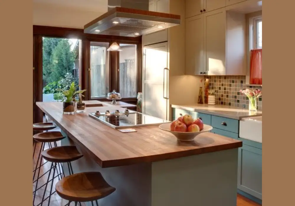 Butcher Block Countertops for Warm Wooden Style