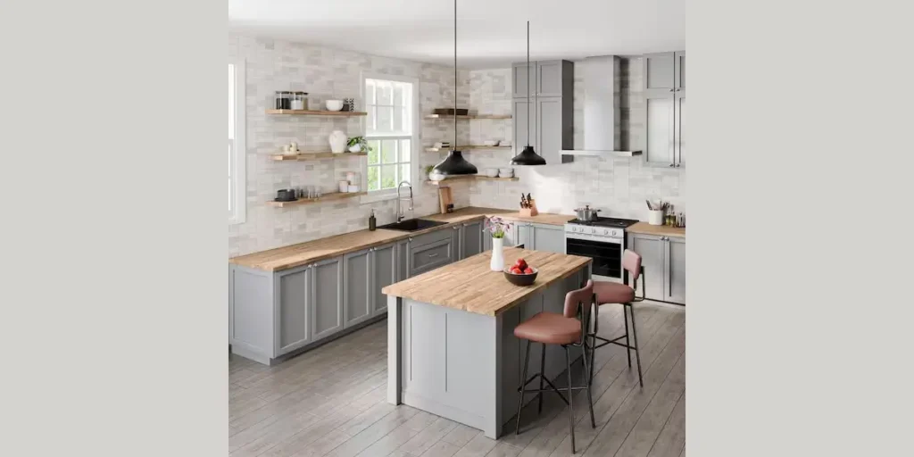 Butcher Block Kitchen Island Countertop