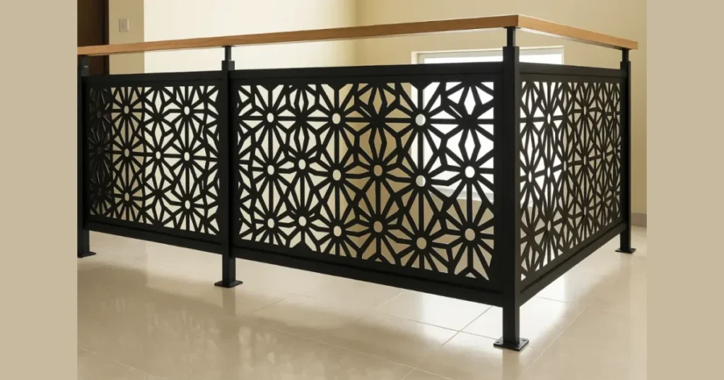 Geometric Pattern Railing for a Designer Touch