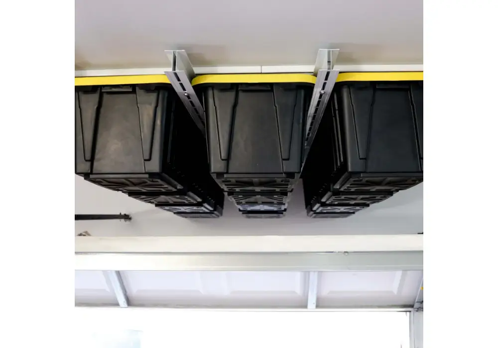 Ceiling Storage Bins with Rails