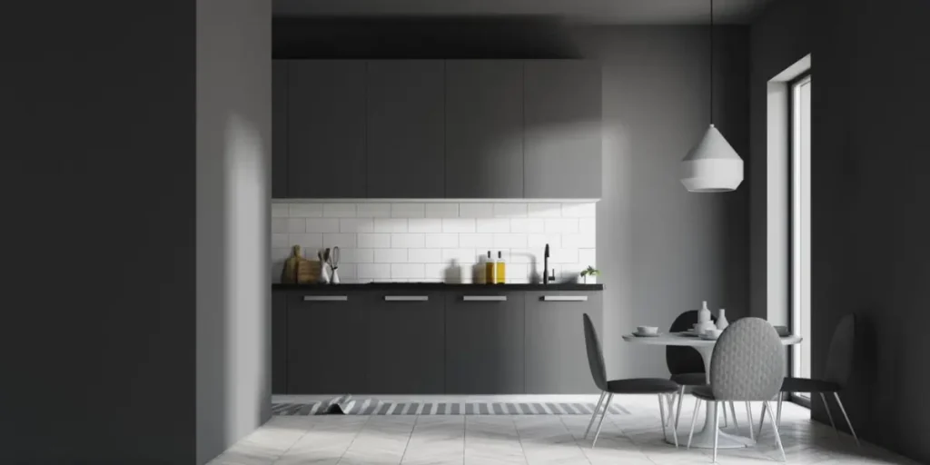 Charcoal Gray Kitchen Walls