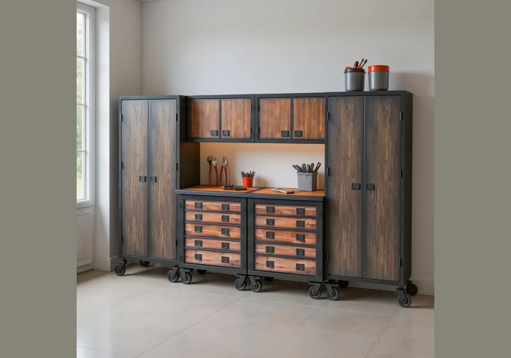 Closed Cabinet Shelving Combo