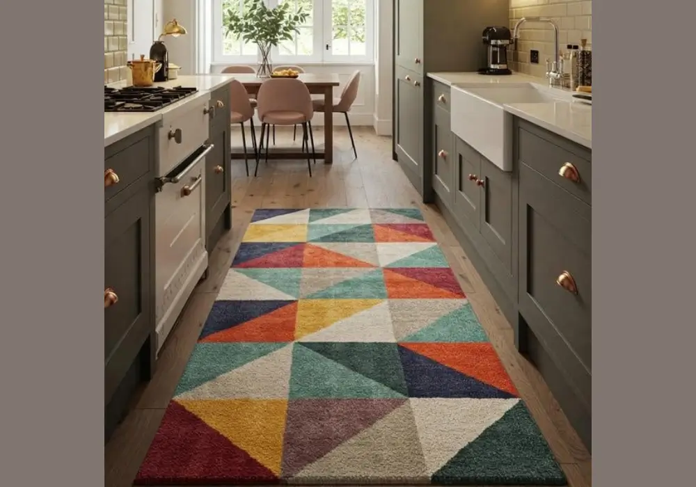 Colorful Statement Kitchen Rug