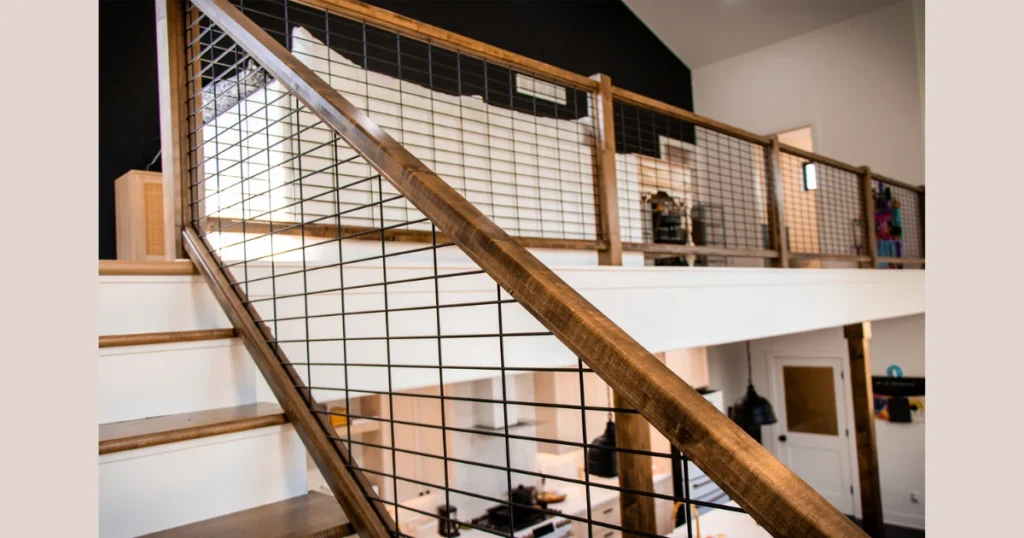 Woven Panel Boho Railing Design