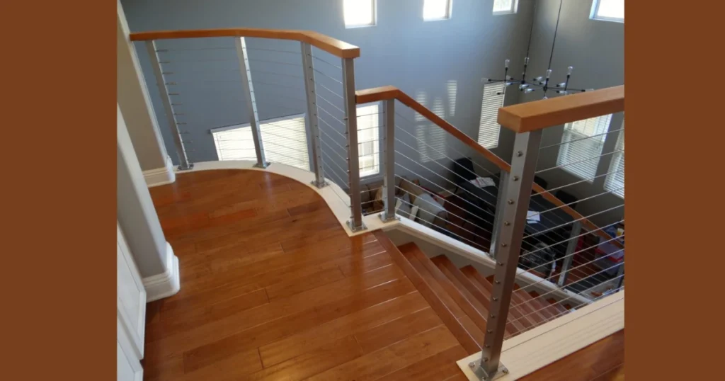 Minimalist Cable and Metal Hybrid Railing