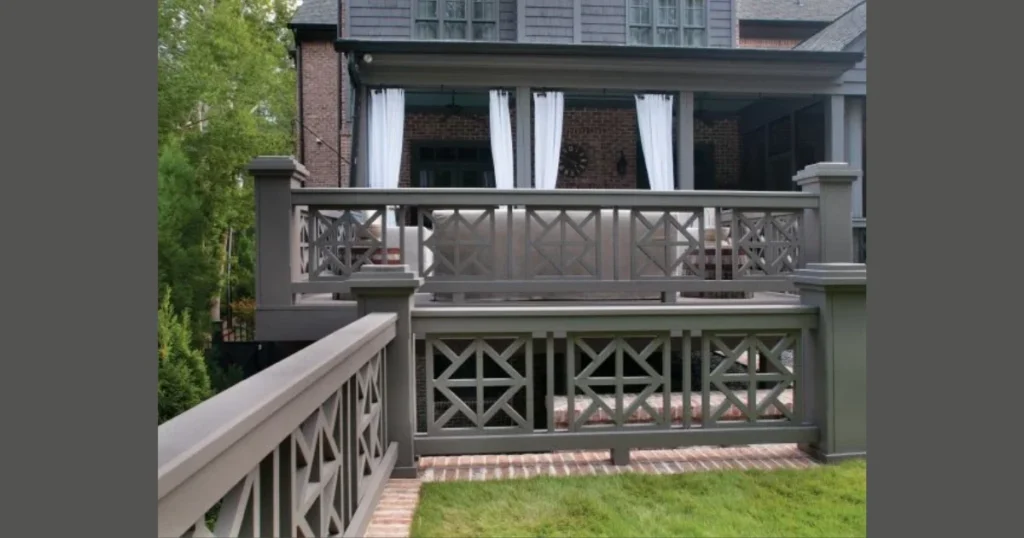 Simple Vertical Baluster Porch Railing