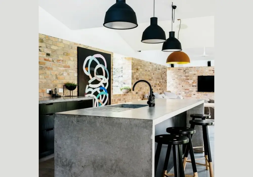 Concrete Countertops for an Industrial Kitchen Design