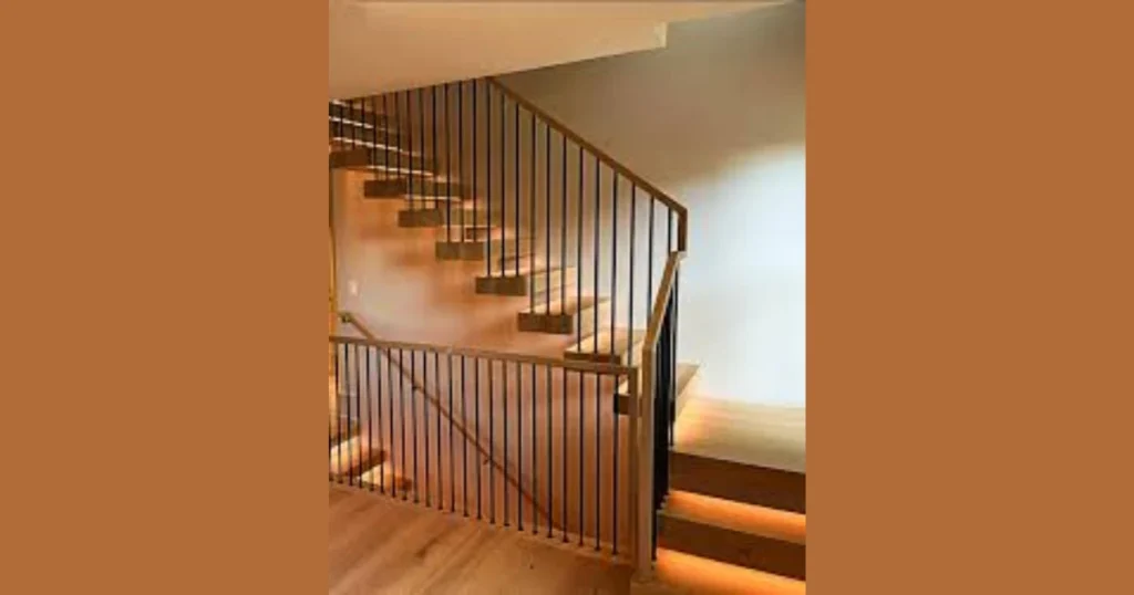 Wrap Metal Railing with Wood for a Warmer Feel