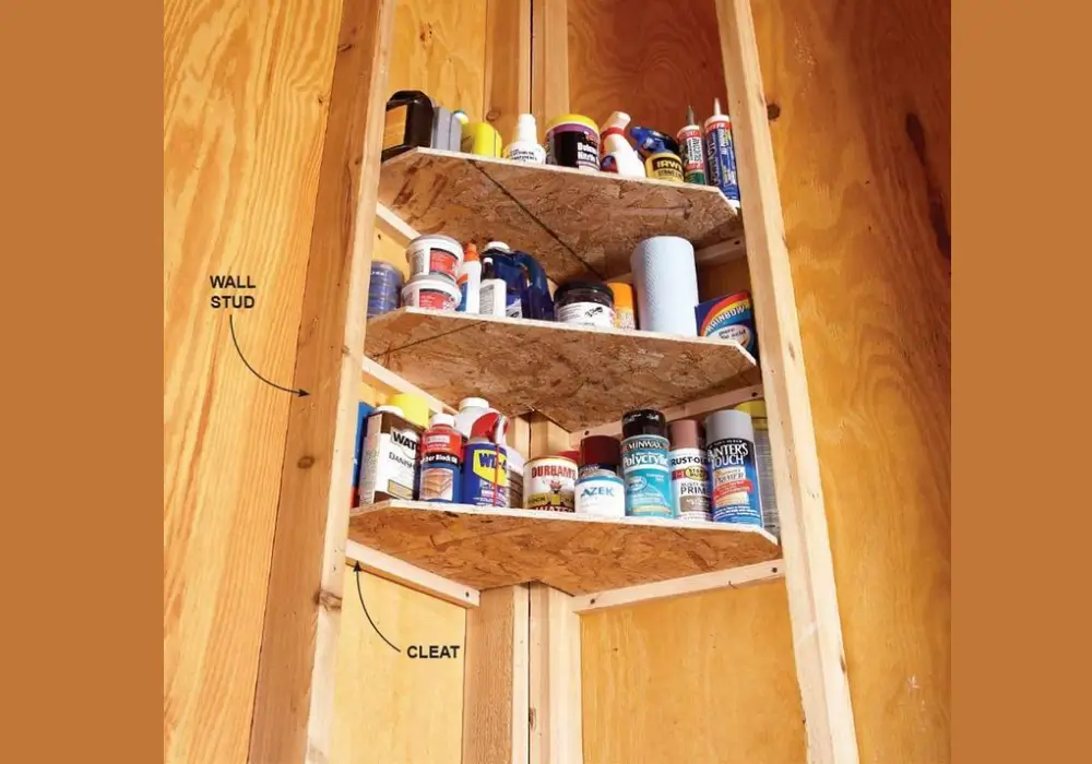 Corner Garage Shelving