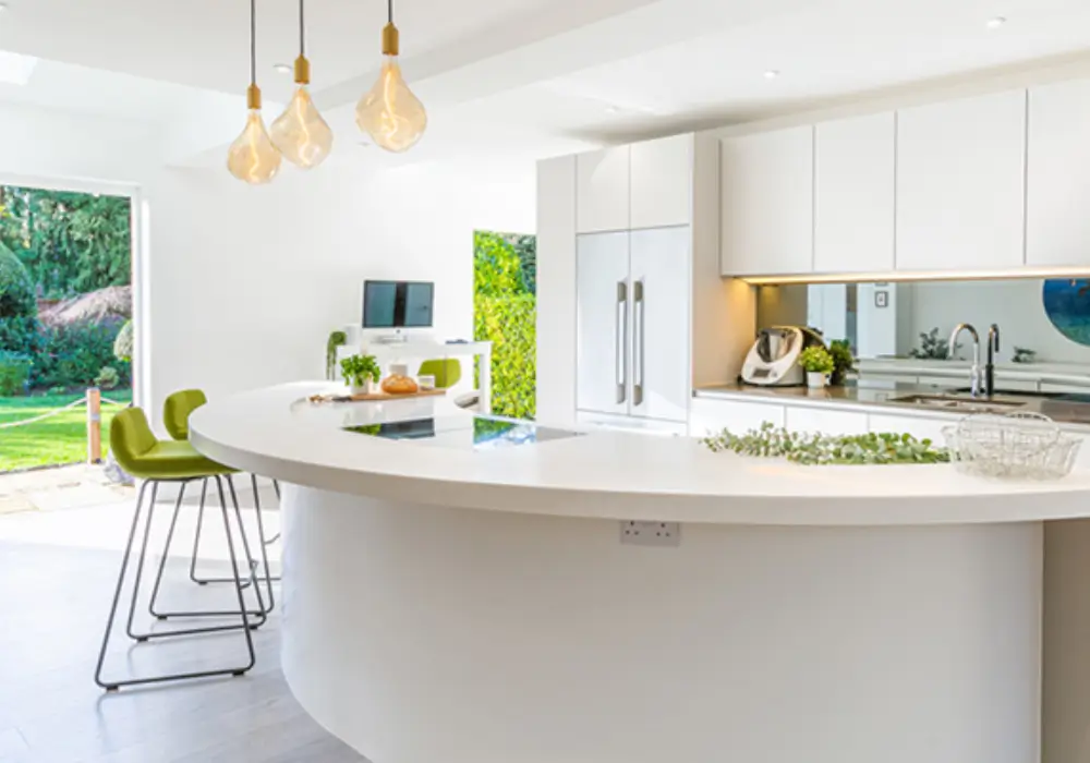 Curved Island Seating
