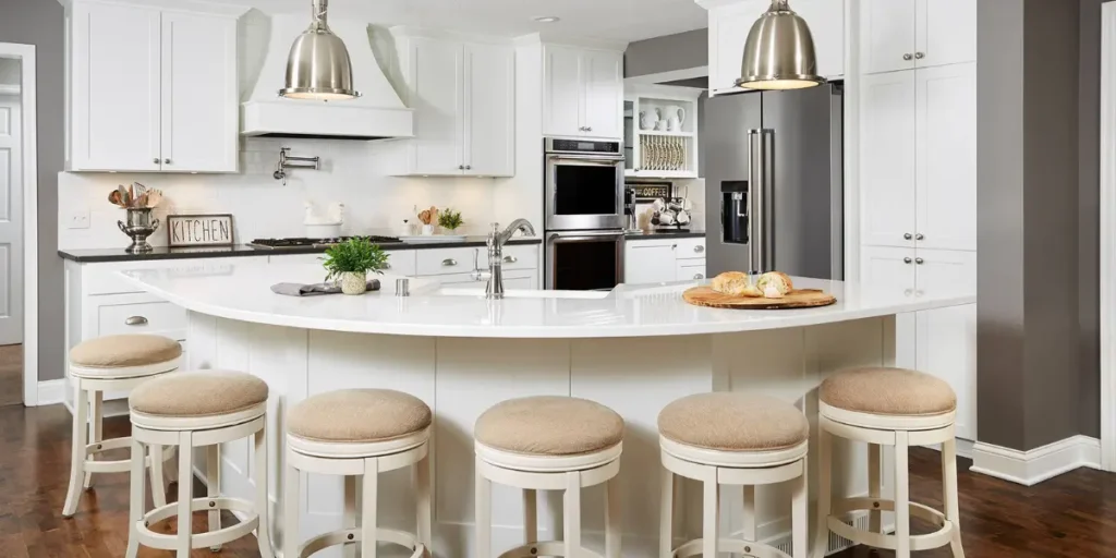 Curved Kitchen Island Seating