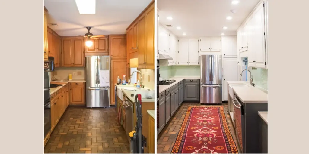 Dark Backsplash to Light Tile Backsplash