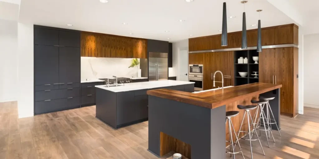 Double Kitchen Island Layout