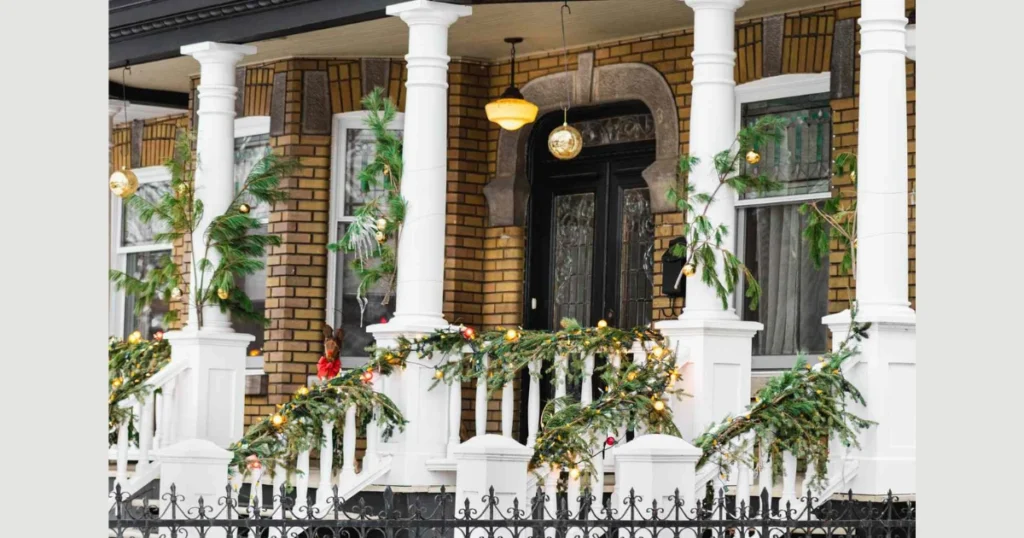Hanging Lanterns for Classic Porch Railing Decoration