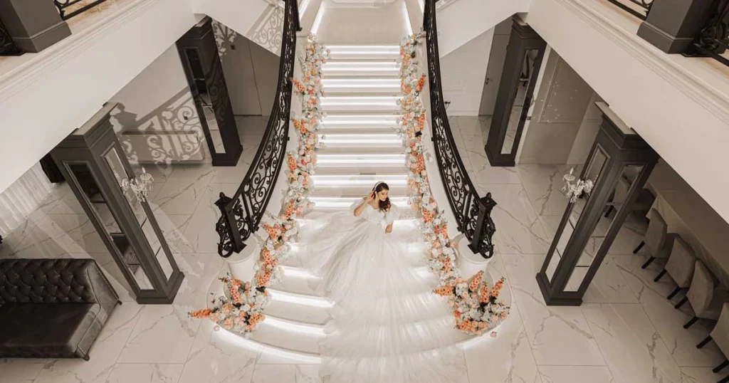 Fabric Draping for Elegant Railing Styling