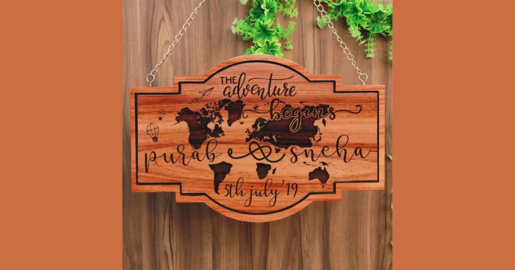 Wooden Sign Boards for Personalized Railing Decor