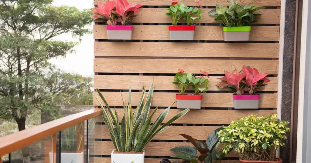 Decorative Planters for Balcony Railing Styling