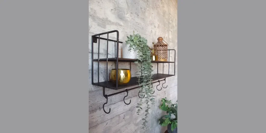 Floating Shelves with Hooks