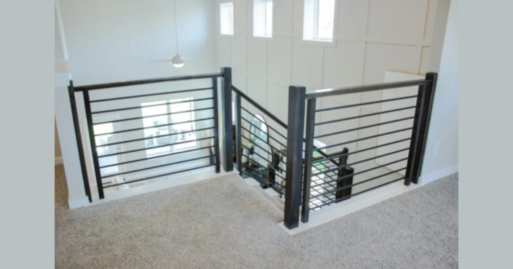 Horizontal Bar Indoor Railings for a Contemporary Look