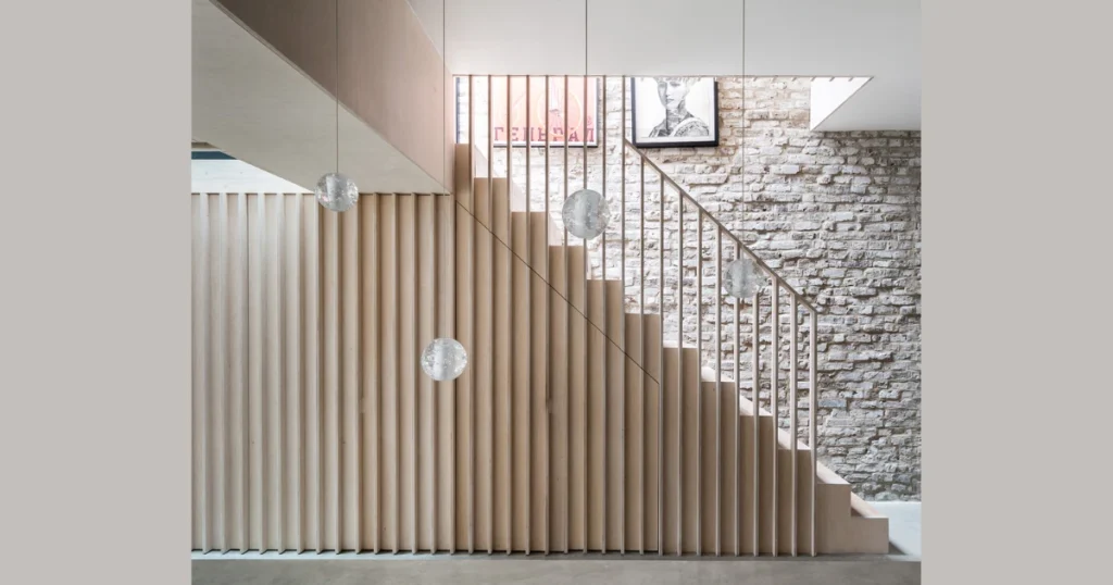 Indoor Railing Ideas with Built In Storage