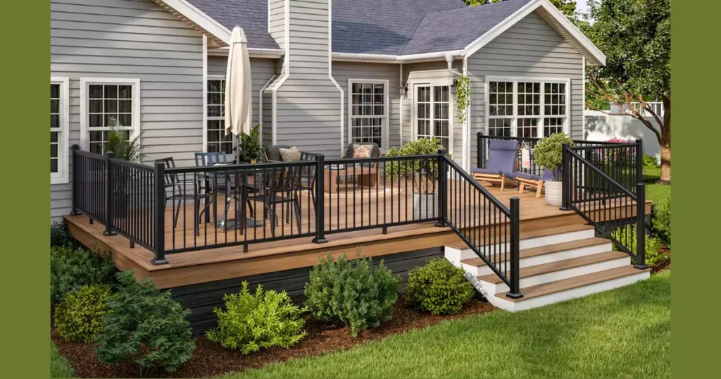 Classic Wooden Deck Railing for a Warm Look